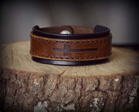 etsy mens leather bracelet|genuine leather bracelet men.